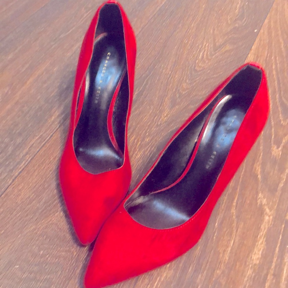 Red hot 🔥 stilletos from Charles & Keith. US size 6/ EU size 37!